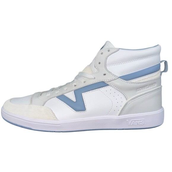 Vans Lowland Mid ComfyCush JMP Sneakers Mens  Size 13 Blue & White New - Picture 1 of 9